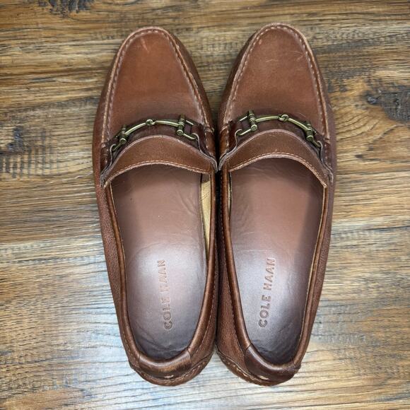 Cole Haan Somerset Link bit brown loafer Leather size 8.5 C25979 - Picture 7 of 9